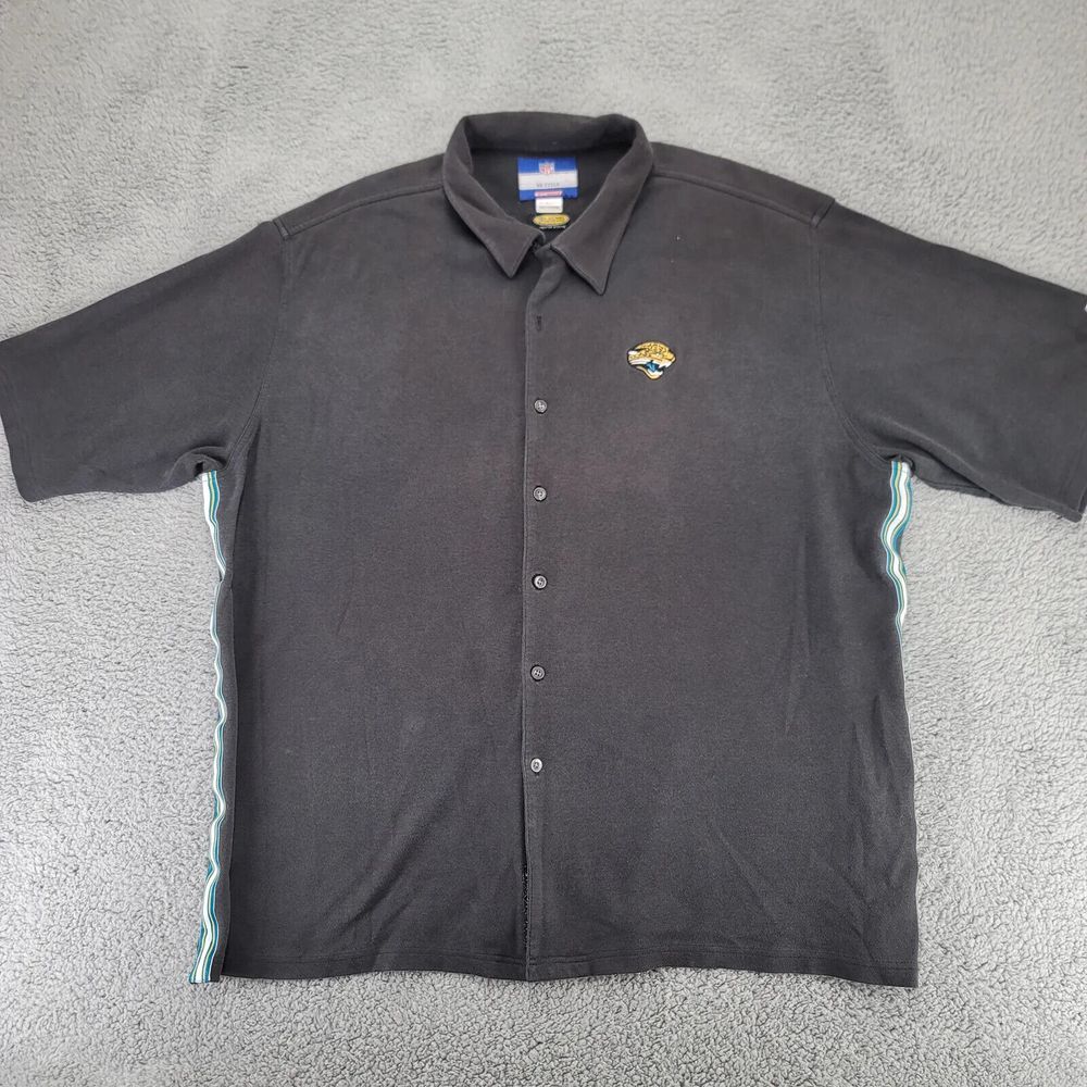 Reebok Shirt Mens 3XL Black Vintage On Field‎ Jacksonville Jaguars NFL Football